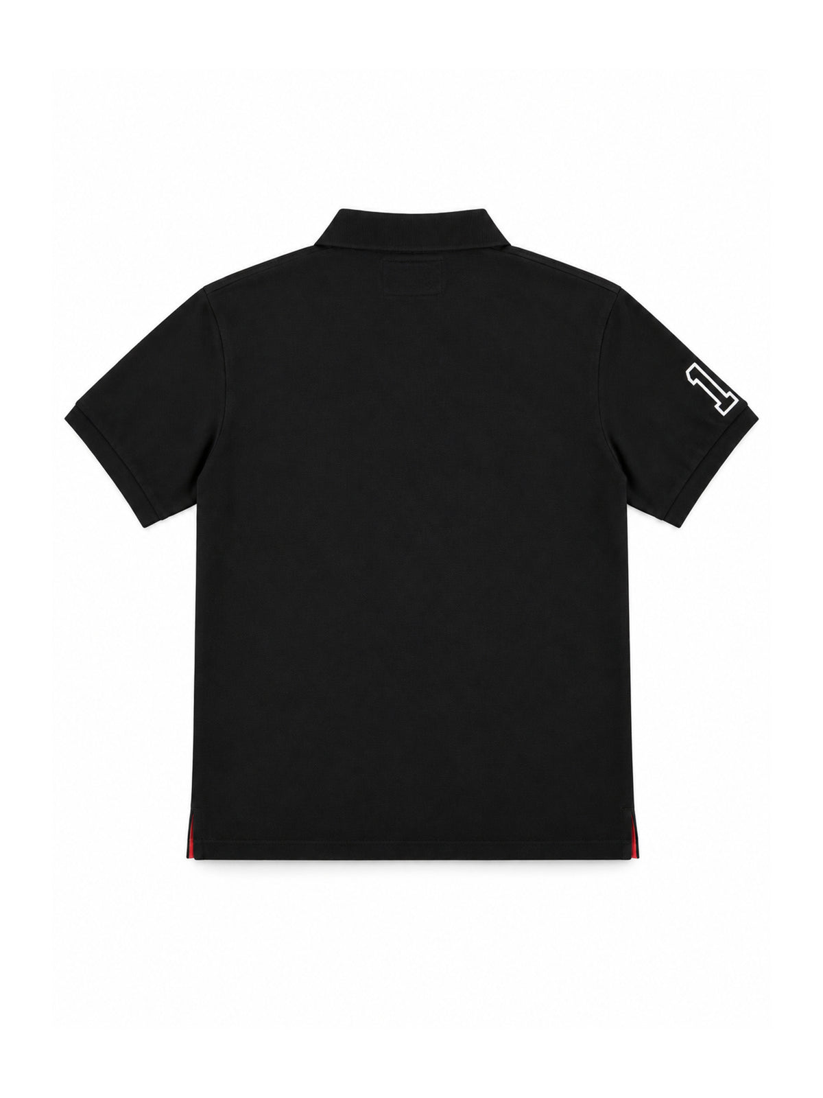 FINELLI Zürich City Polo Black – Rückseite auf weissem Hintergrund