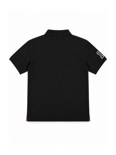 FINELLI Zürich City Polo Black – Rückseite auf weissem Hintergrund