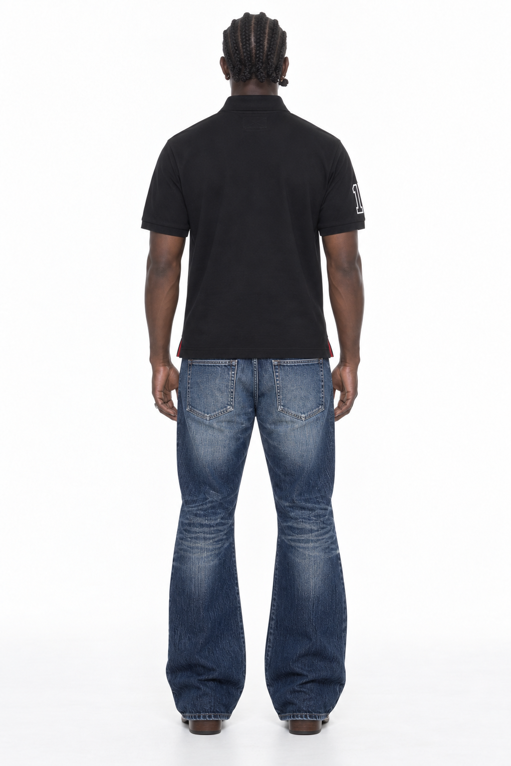 Zürich City Polo Black – Lamin, back view