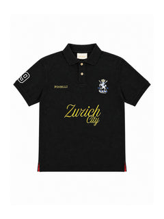 FINELLI Zürich City Polo Black – Vorderseite auf weissem Hintergrund