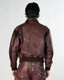 FINELLI Red Globe Leather Jacket