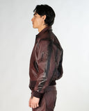 FINELLI Red Globe Leather Jacket
