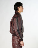 FINELLI Red Globe Leather Jacket