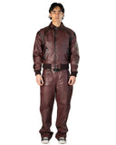 FINELLI Red Globe Leather Jacket