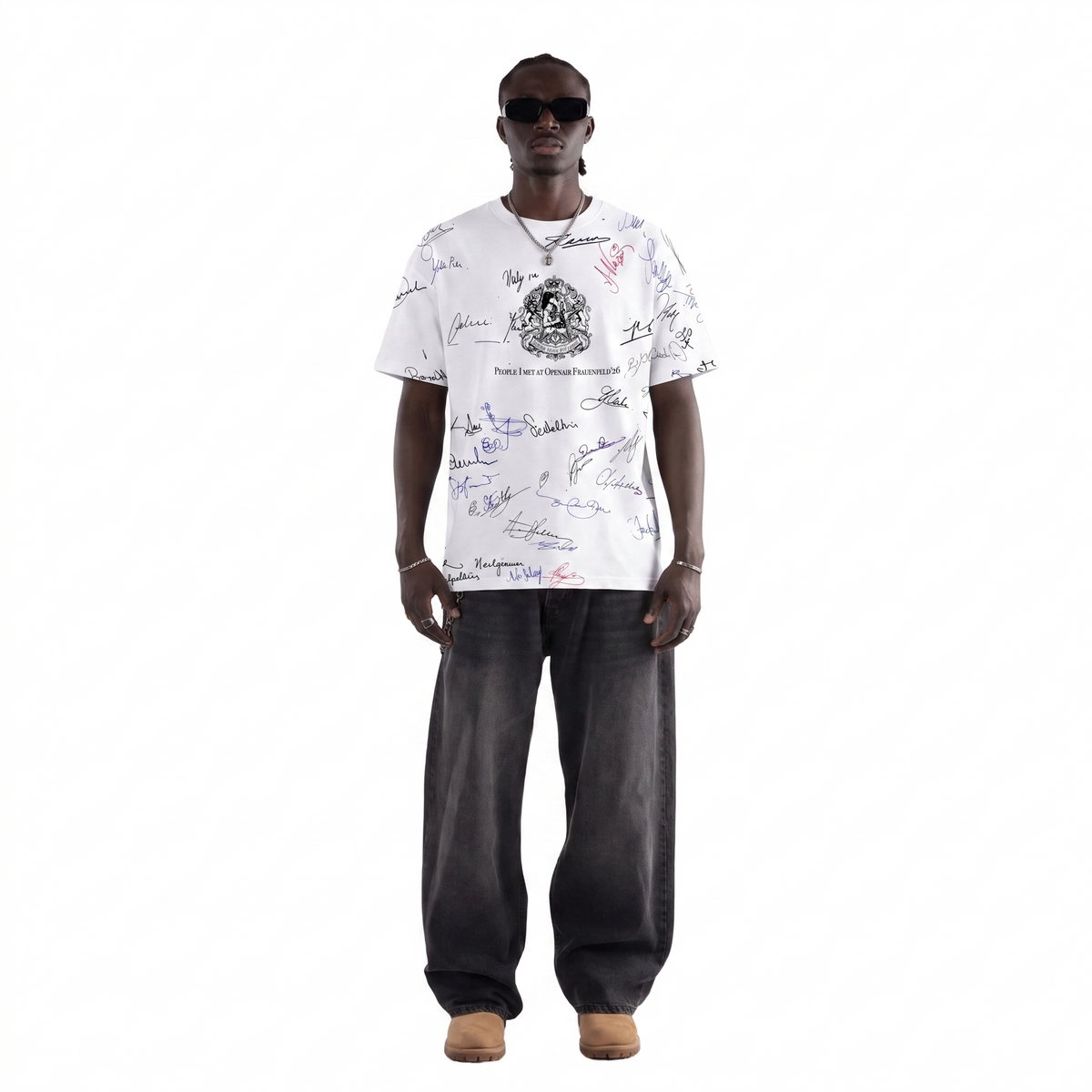 People I met Openair Frauenfeld T-Shirt – FINELLI oversized t-shirt, back view
