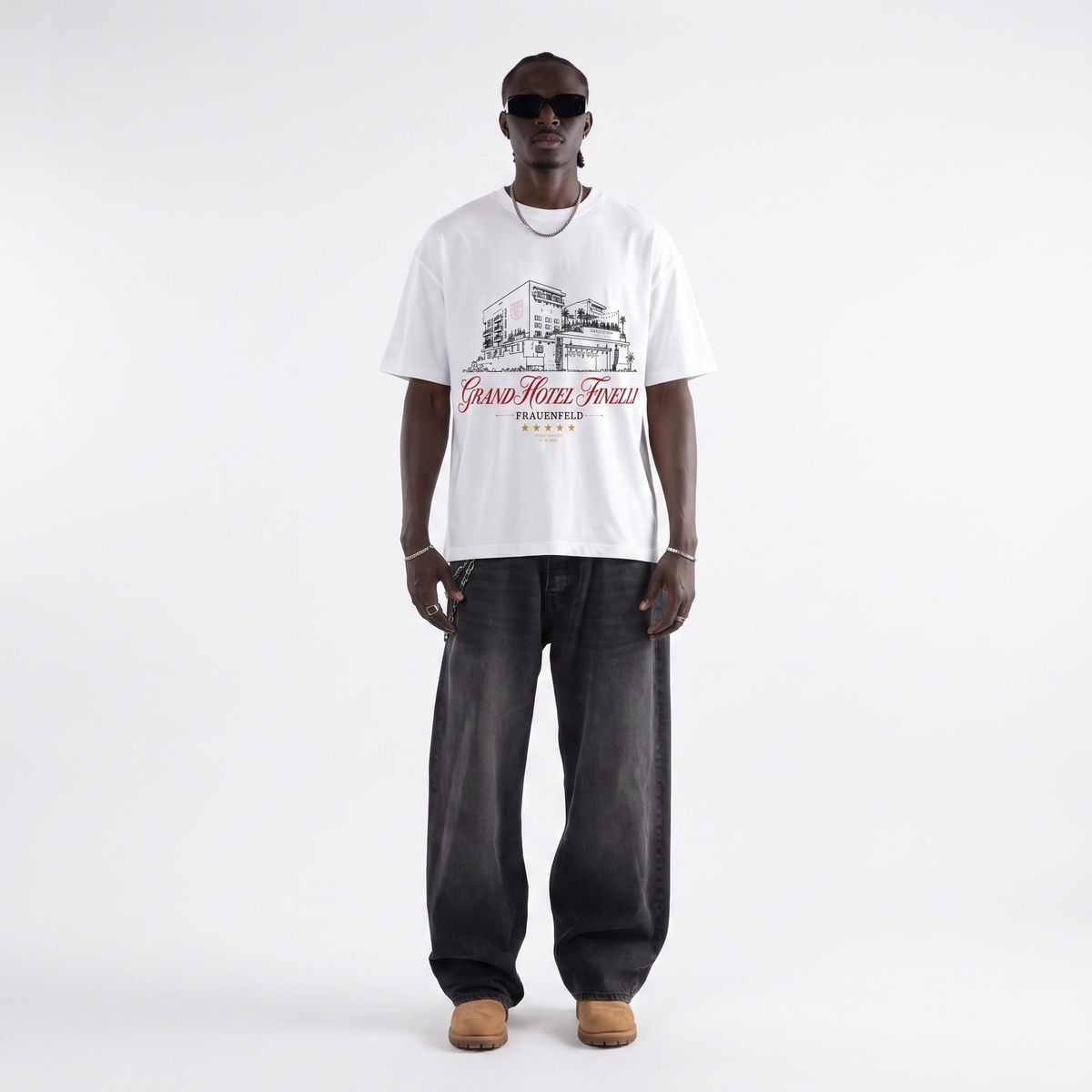 Openair Frauenfeld Grand Hotel T-Shirt – FINELLI oversized t-shirt, back view