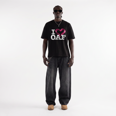 I Love OAF T-Shirt – FINELLI oversized t-shirt, back view