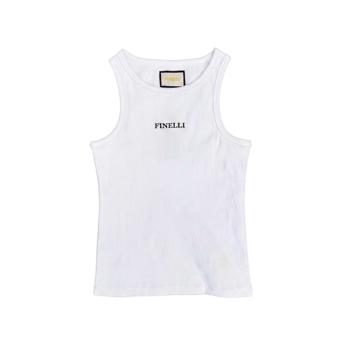 White Tank Top – FINELLI tank top, front view