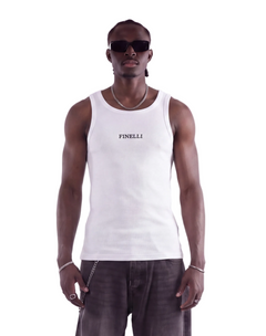 White Tank Top – FINELLI tank top, back view