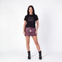 FINELLI Red Leather Skirt