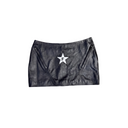 FINELLI Black Leather Skirt