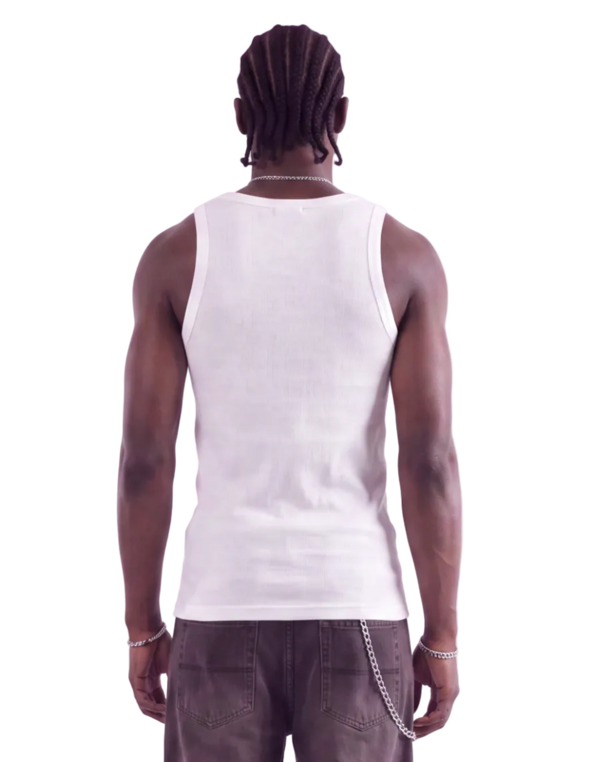 White Tank Top – FINELLI tank top, detail 3