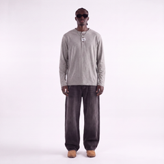 Henley Longsleeve – FINELLI henley shirt, back view