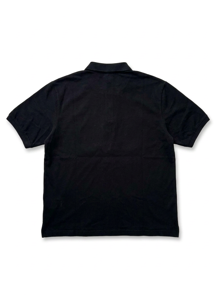 Zürich City Polo Black – FINELLI polo shirt, back view