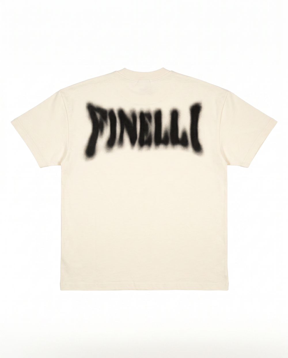 FINELLI Distorted  Logo Cream T-Shirt