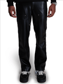 Faux Leather Carpenter Pants