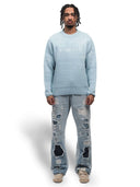 Free Birds Knit Sweater Blue