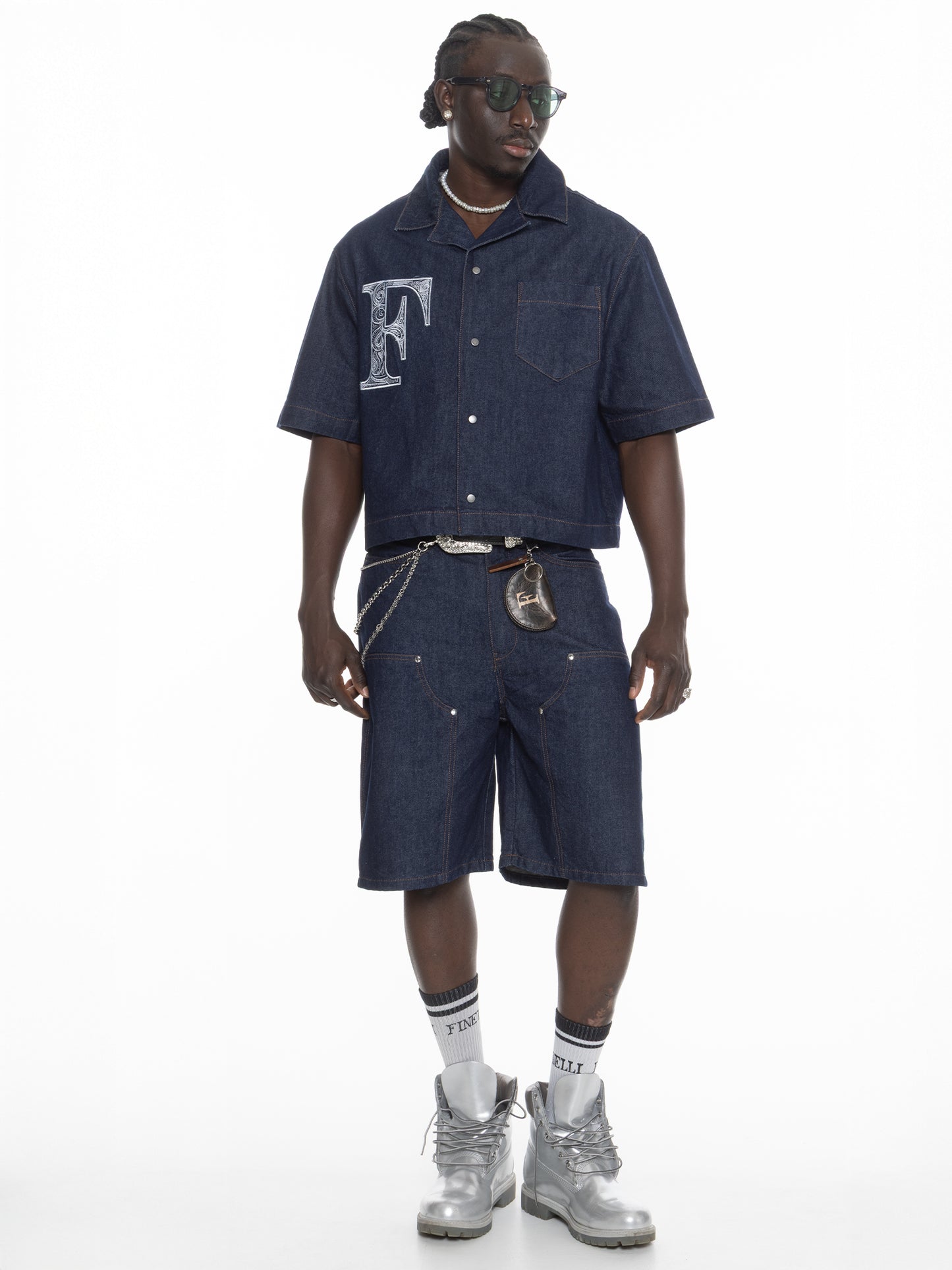 FINELLI Denim Carpenter Shorts