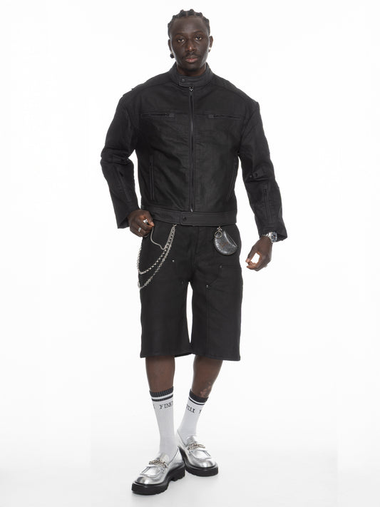 FINELLI Waxed Denim Shorts