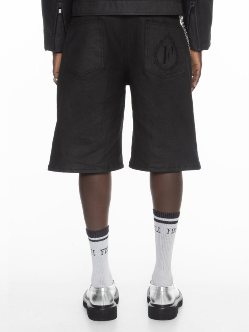 FINELLI Waxed Denim Shorts