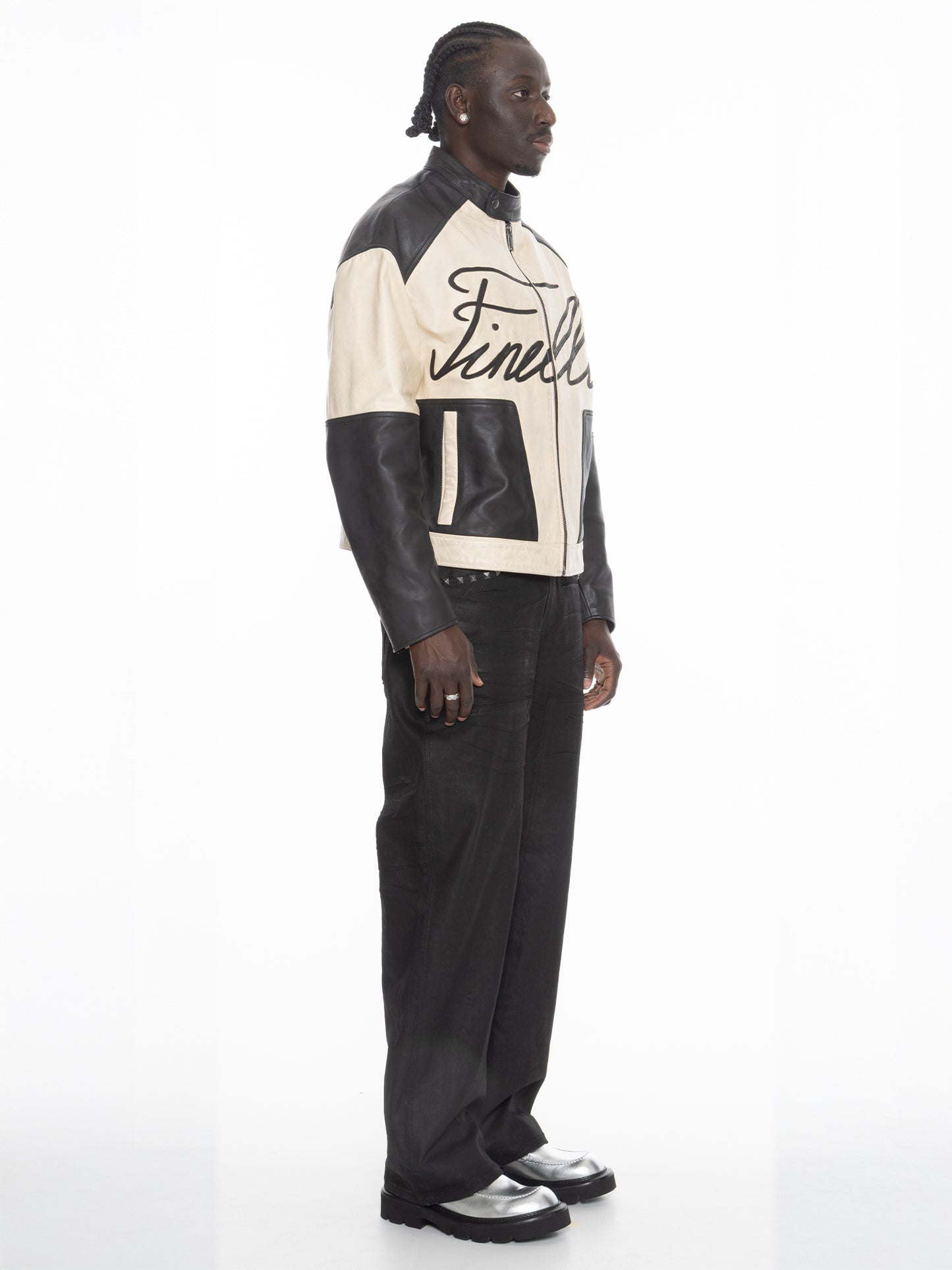 FINELLI Leather Racer Jacket