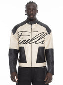 FINELLI Leather Racer Jacket