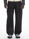 Waxed Denim Pants