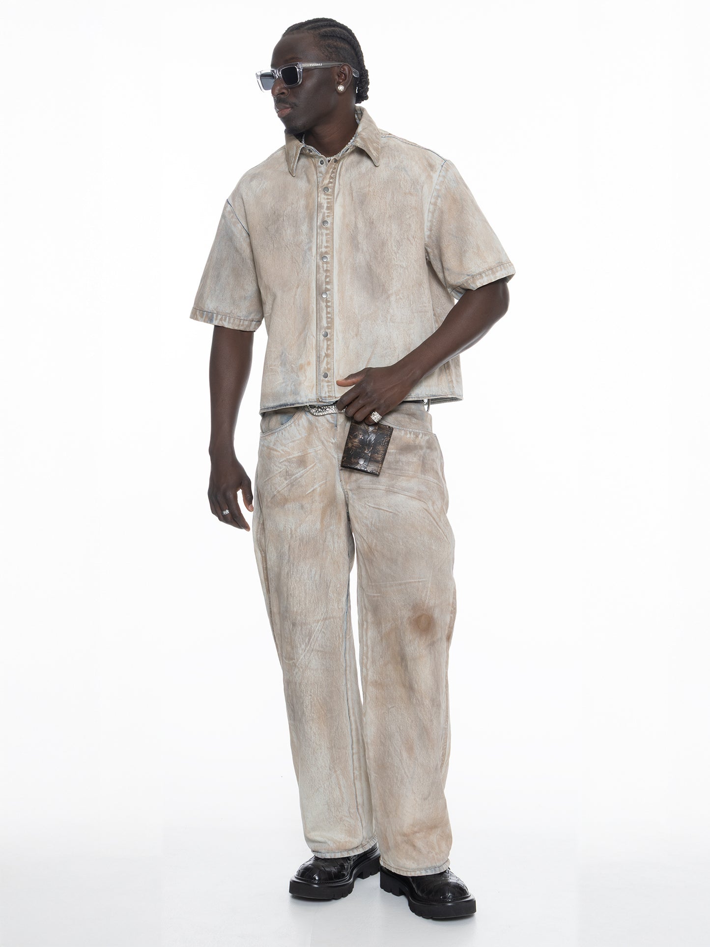 FINELLI Mud Wash Baggy Pants