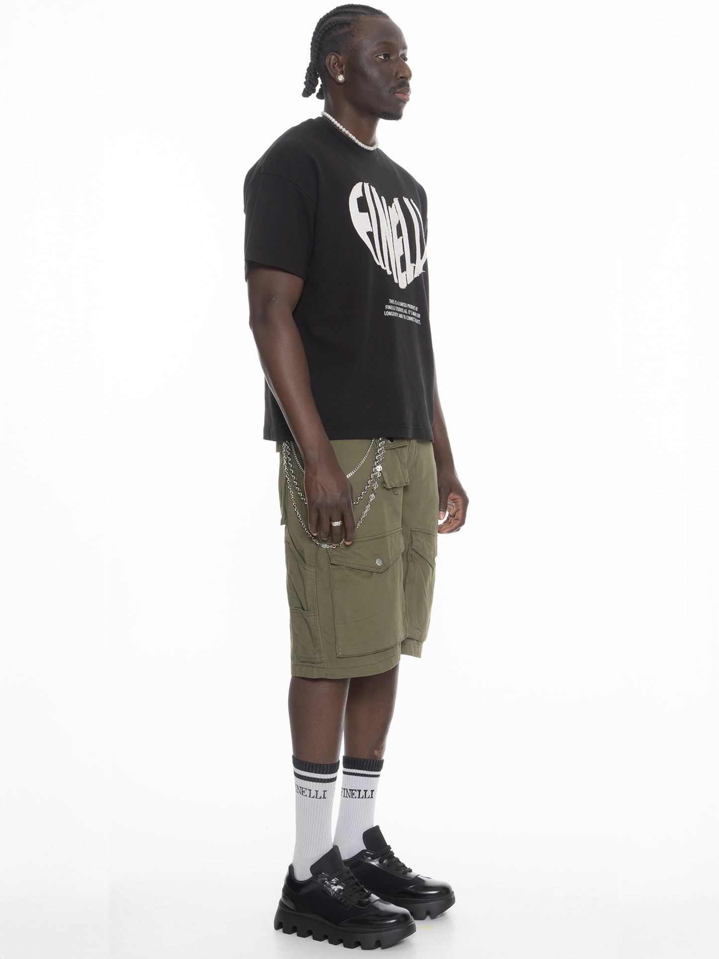 FINELLI Olive Cargo Shorts