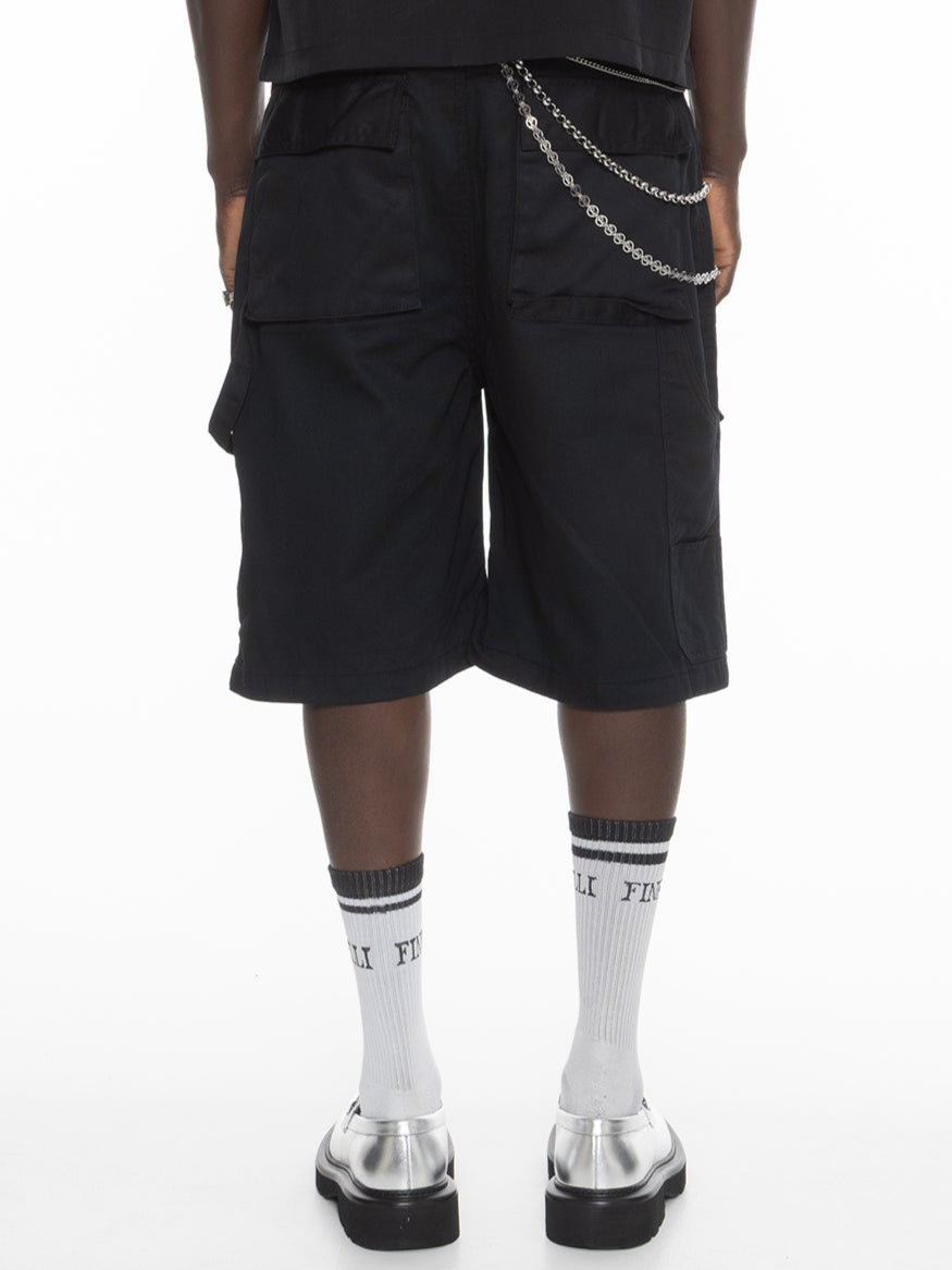 FINELLI Black Cargo Shorts