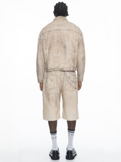 Mud Wash Carpenter Shorts – FINELLI oversized shorts, detail 2