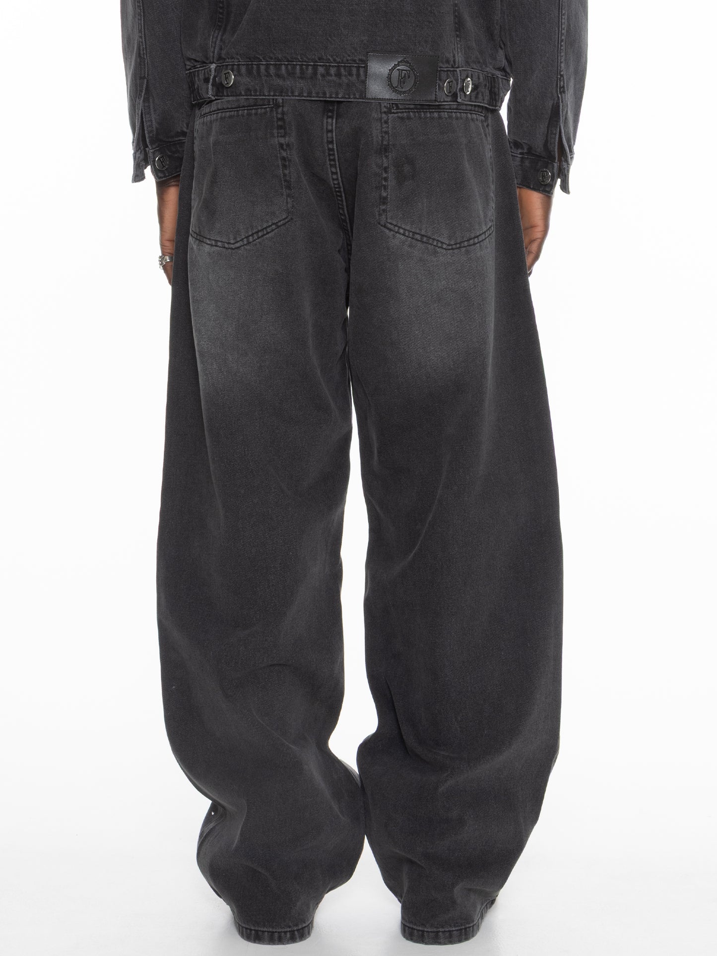 FINELLI Diamond Denim Pants black