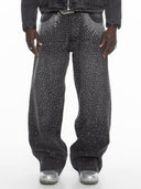 FINELLI Diamond Denim Pants black