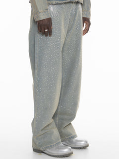 Diamond Denim Pants Tinted – FINELLI baggy jeans men, detail 3