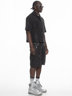 Nylon Cargo Shorts – FINELLI cargo shorts men, detail 2