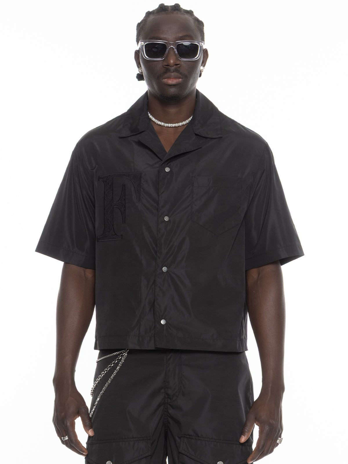 Nylon Summer Shirt – FINELLI oversized summer shirt, front view
