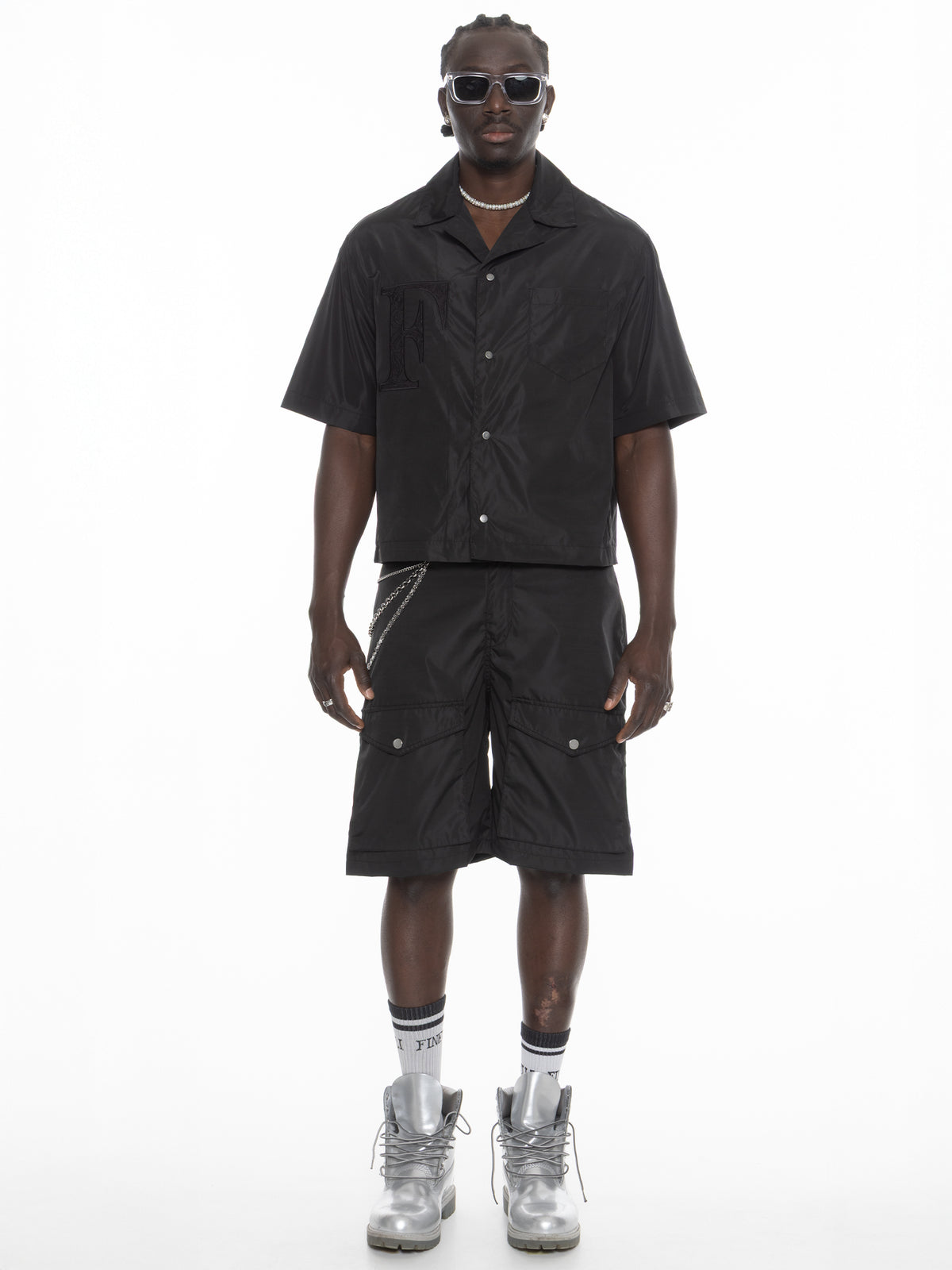 Nylon Summer Shirt – FINELLI oversized summer shirt, back view