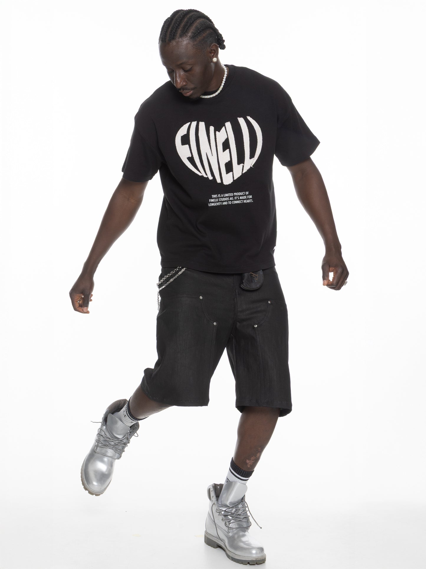 Heart T-Shirt Black