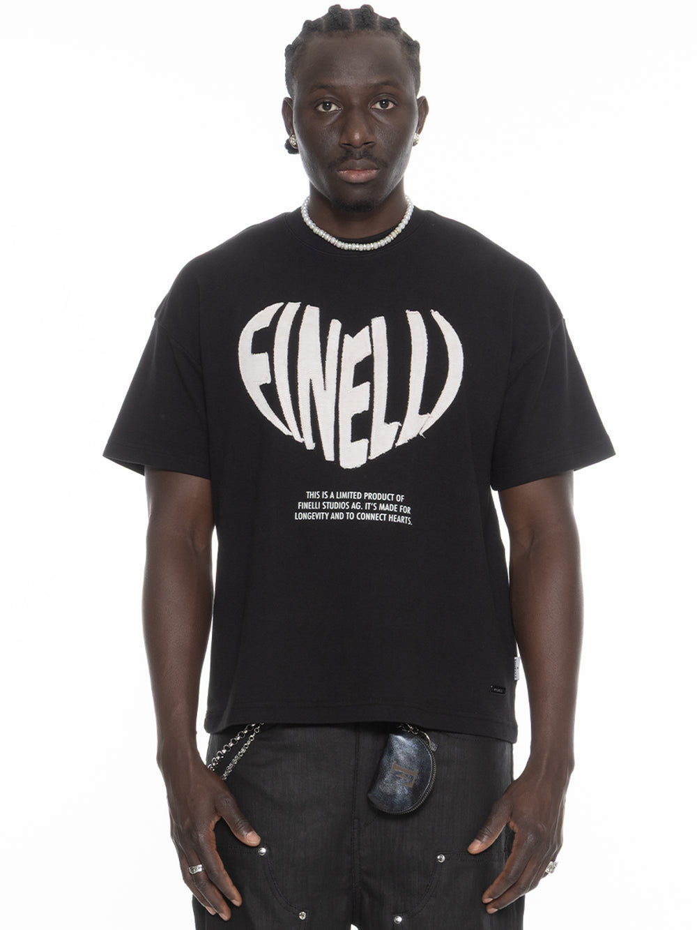 Heart T-Shirt Black