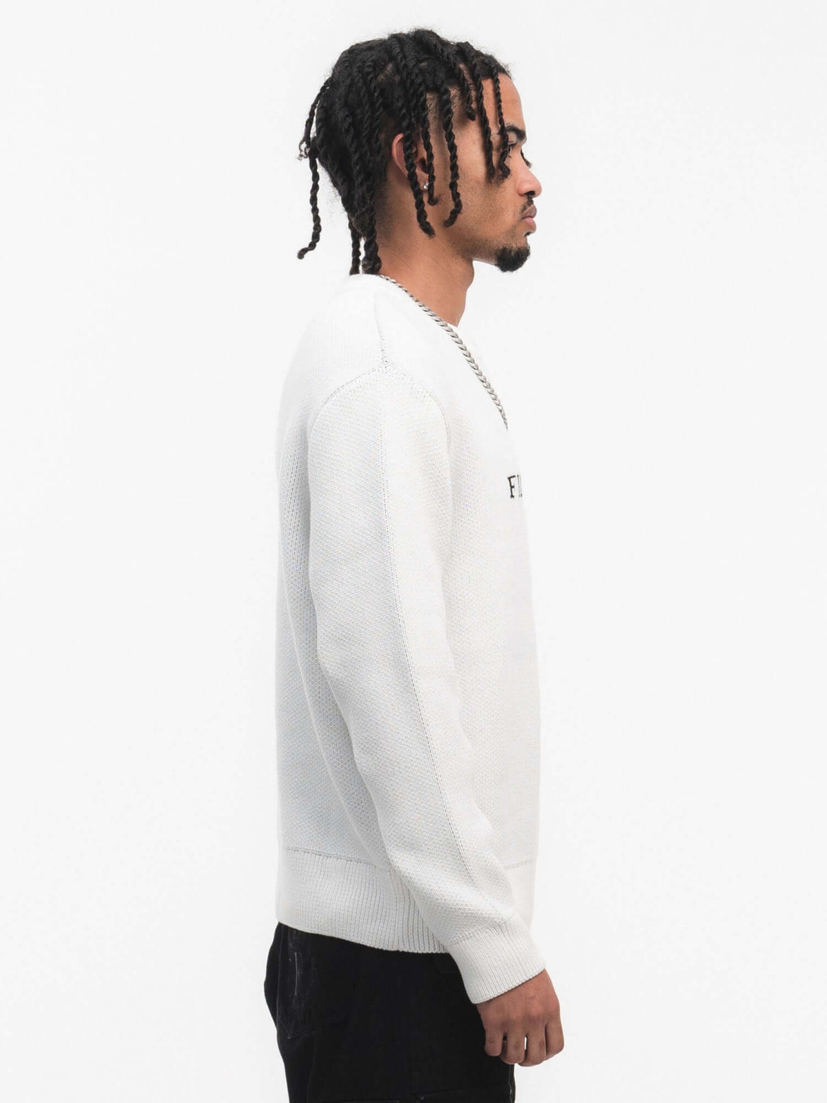 Free Birds Knit Sweater White – FINELLI knit sweater, detail 2