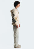 FINELLI Dragon Sleeves Zipper Hoodie Offwhite - Finelli