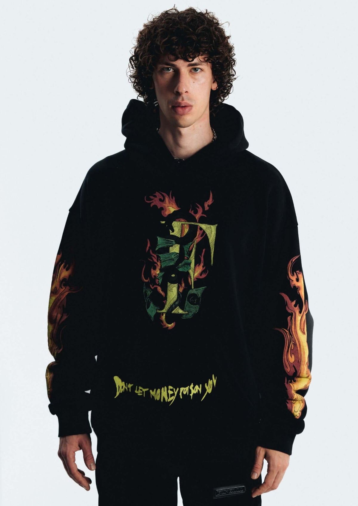 Don't let Money Poison you Hoodie – FINELLI oversized hoodie, back view