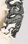 FINELLI Dragon Sleeves Hoodie mit gestickten Konturen - Finelli